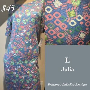 Brand new with tags. Lularoe Julia Dress - Large